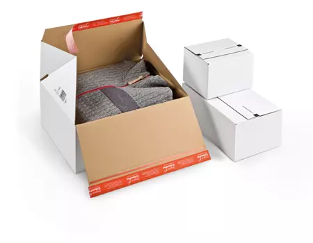 Caisse carton fond automatique aller-retour 38,9 x 32,4 x 16 cm | OD0630-M | Bulteau Systems