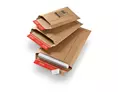 Pochette carton à soufflets 23,5 x 34 x 5 cm blanche | OD0402B-M | Bulteau Systems