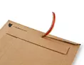 Pochette carton à soufflets 23,5 x 34 x 5 cm blanche | OD0402B-M | Bulteau Systems