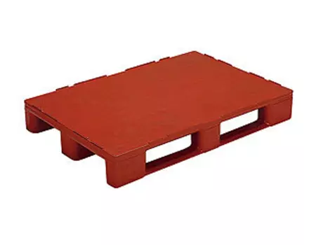 Palette plastique 1200 x 800 x 160 mm plancher lisse 3 patins | PALP007 | Bulteau Systems
