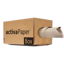 Boîte distributrice papier kraft recyclé en tube 80gr/m2 375 mm x 250 M
