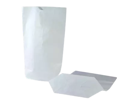 Sac papier écorné une feuille kraft blanc à encoche 22,5 x 12,5 cm format N°6 | SACKE02B-M | Bulteau Systems