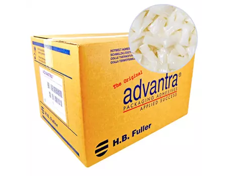 Colle hotmelt H.B. Fuller spéciale packaging Advantra 9115 base métallocène - Spéciale surgelé et frais | CHMFA9115-OF | Bulteau Systems