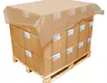 Coiffe de palette PEBD transparente recyclée 100% 1400 x 1600 mm | COB30GE-OF | Bulteau Systems