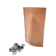 Sachet kraft Doypack sans fenêtre 13 x 21 x 3,5 cm