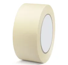 Ruban papier adhesif de masquage caoutchouc naturel 50mmx50M blanc creme