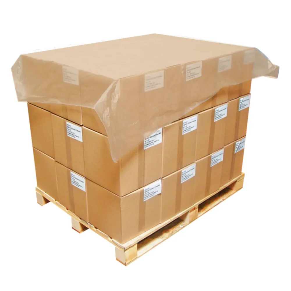 Coiffe de palette PEBD 30μ transparente 100% recyclé 700 mm x 1600 mm