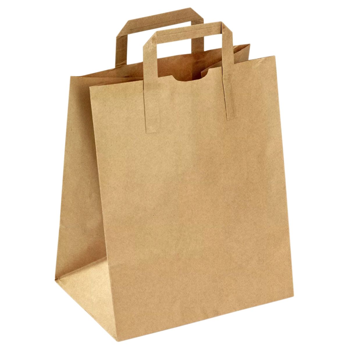 Sac Papier Kraft a poignees plates