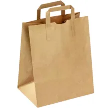 Sac Papier Kraft a poignees plates