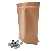 Sachet kraft Doypack sans fenêtre 19 x 24 x 4,3 cm