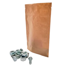 Sachet kraft Doypack sans fenêtre 11 x 18,5 x 2,6 cm