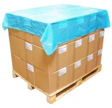 Coiffe de palette PEMD opaque bleue 1400*1600 mm
