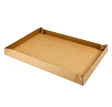 Coiffe carton double cannelure pour demi-caisse 120 x 100 x 13 cm