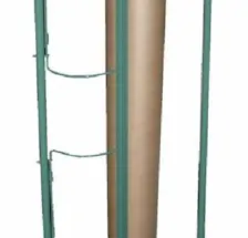 Lot de 4 roulettes pour dévidoir vertical DVD1400B