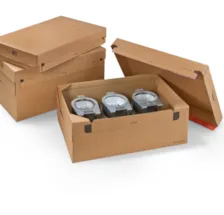 Couvercle caisse carton ouverte palettisable 57,7 x 38,9 x 9,7 cm