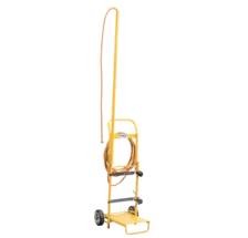 Chariot porte-bouteille avec prolongateur de tuyau intégré
