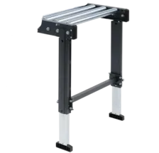 Pied fixe pour convoyeur à rouleaux acier gravitaires 650 mm et hauteur réglable 520/830 mm