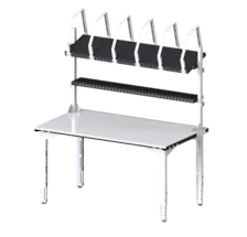 Table de préparation de commande pré-équipée avec étagères