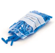 Sachet plastique zip transparent avec bande blanche 50 microns 8 X 12 cm