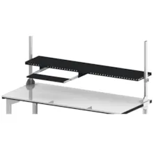 Support clavier/souris sur glissières pour étagère de profondeur 40 cm