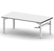 Table de préparation sur vérins hydrauliques avec manivelle 200 x 90 cm